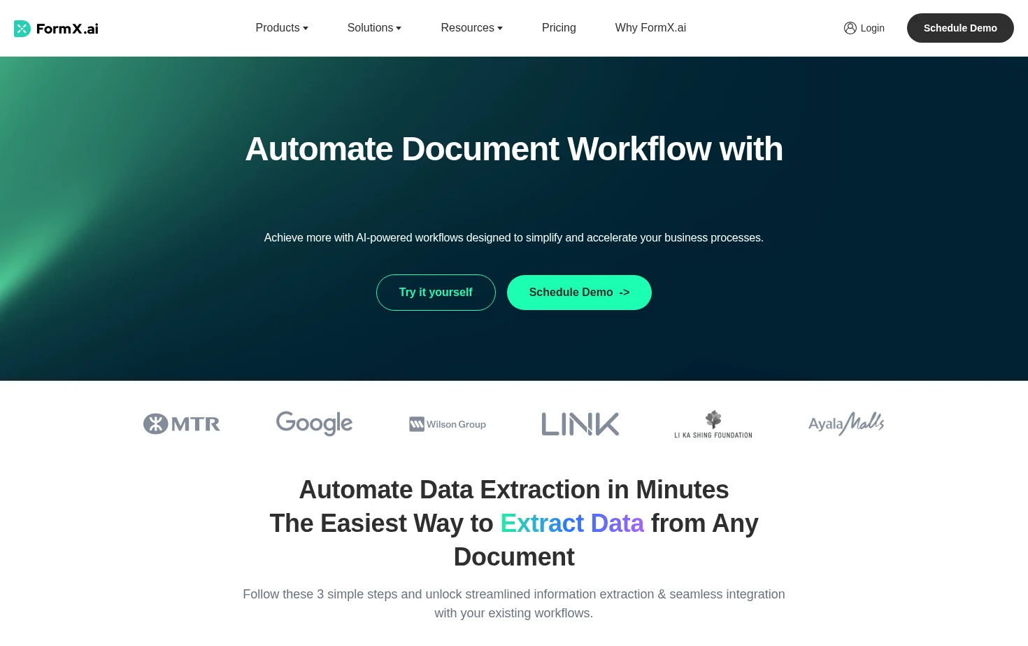FormX.ai 页面快照